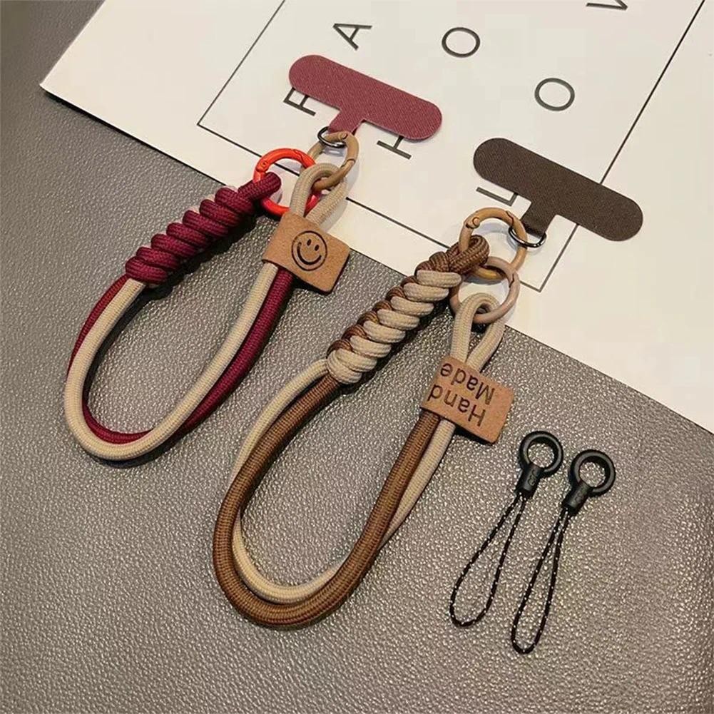 ชนสีทอกรณีโทรศัพท์สากลเชือกแขวนสั้นมือถือจี้ป้องกันการตกสายรัดข้อมืออเนกประสงค์แนวโน้ม ซอก