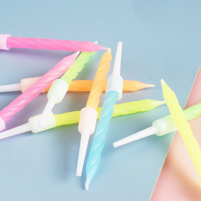 เทียนวันเกิด เทียนสีๆ Happy Birthday  (ราคาถูก/พร้อมส่งจากกทม.) - รูปที่ 4