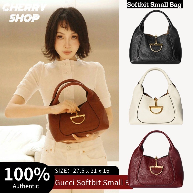 🍒🍒Gucci Softbit กระเป๋าสะพายข้างใบเล็ก กระเป๋าถือผู้หญิง🍒🍒