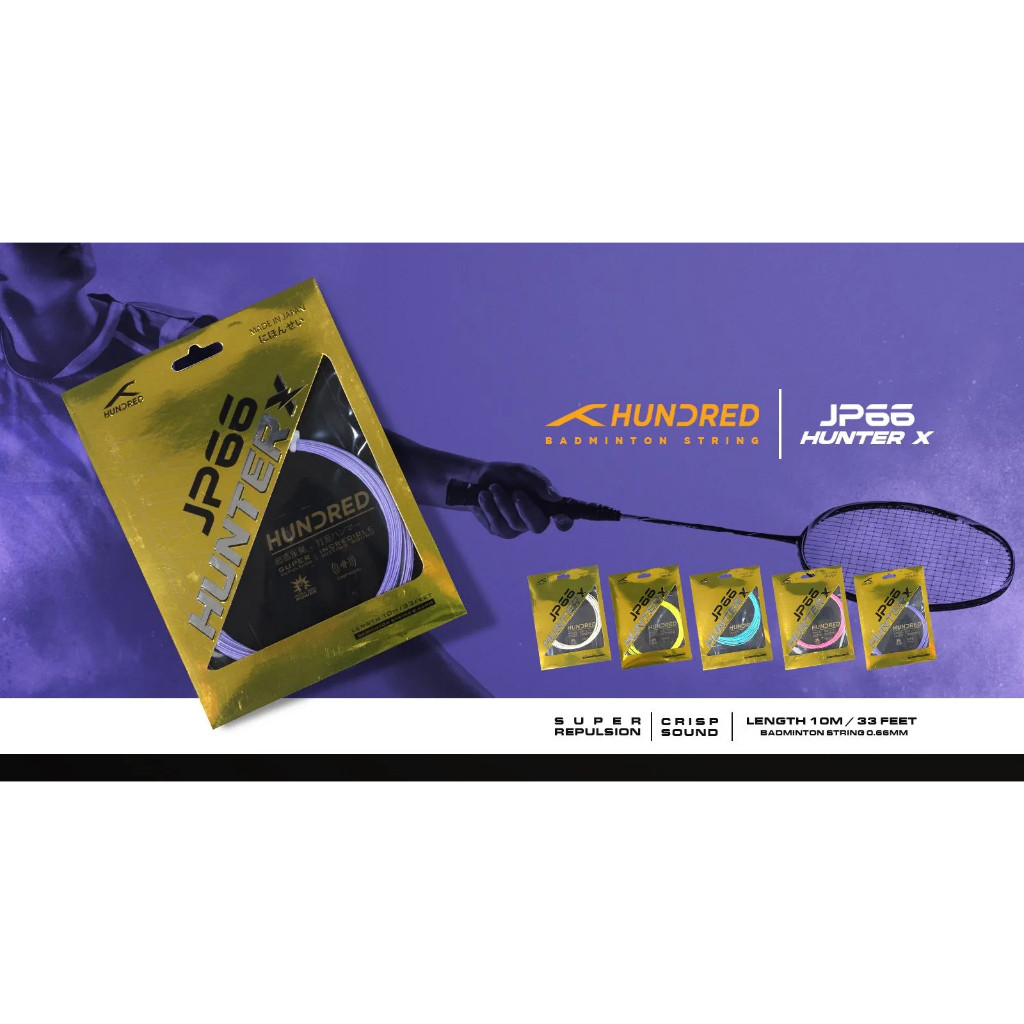 HUNDRED BADMINTON STRING JP 66 HUNTER X 0.66mm