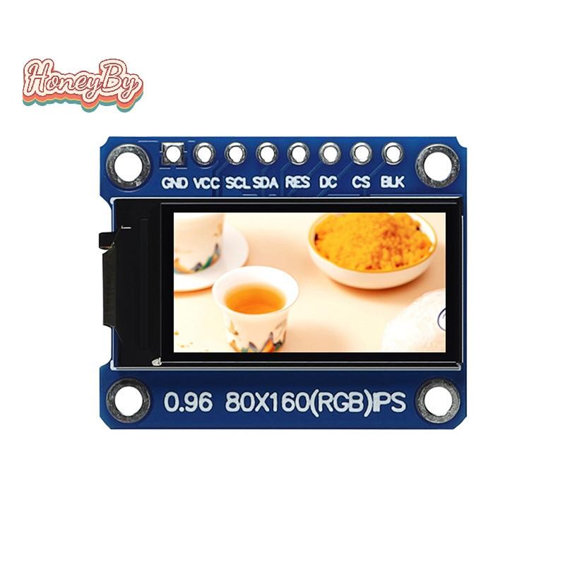 Honeybird 0.96 นิ้วจอแสดงผล IPS โมดูล OLED สําหรับ 80*160 65K สีสัน RGB TFT LCD Board ST7735 ST7735 