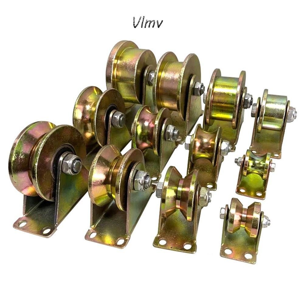 VLMV 1 ชิ้นลูกกลิ้งประตูบานเลื่อน, ติดตามล้อสแตนเลสแบริ่งรอก, U/V/H รูปฮาร์ดแวร์บ้านชุบสีล้อแข็งสําหรับ Inverted Track Rolling Gate อุตสาหกรรม