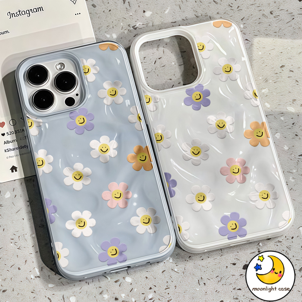 ❤GOOD❤ เคสเหมือนอุกกาบาต ดอกไม้ทั่วหน้าจอ ดอกไม้ยิ้ม มีสีสัน สดใหม่ สําหรับIPhone16 15 13 12 11 7 8plusProPromax X XR XS - รูปที่ 5