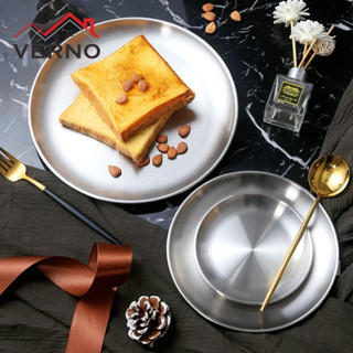 Verno บาร์บีคิว จาน จานสแตนเลส สไตล์เกาหลี จานสแตนเลสเกาหลี …