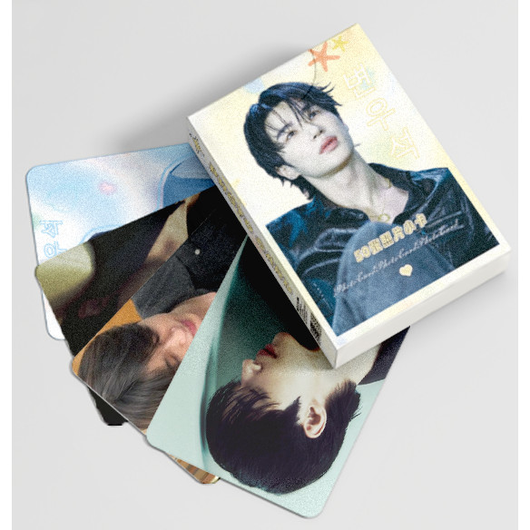 50-55pcs ละครเกาหลี Actor นักร้อง JAY PARK เพลง Kang เลเซอร์โฮโลแกรม Photocards Byeon Woo-seok SOLO 