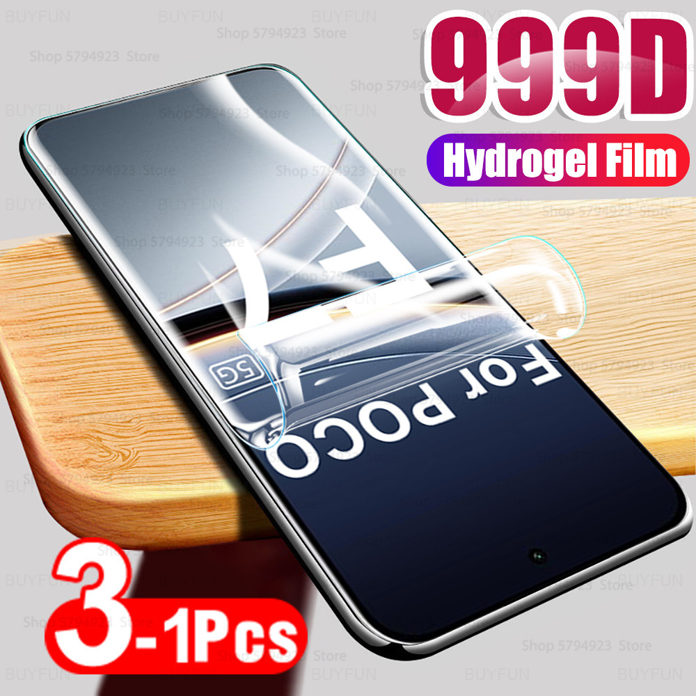 1-3 ชิ้นสําหรับ Xiaomi Poco F7 ป้องกันหน้าจอฟิล์ม Poco F7 Ultra Poco F7 Pro 5G Soft Hydrogel ฟิล์มฟิ