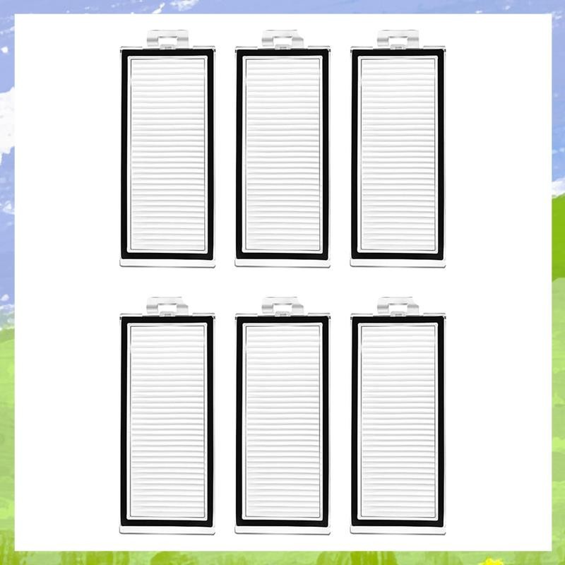 6 ชิ้นล้างทําความสะอาดได้กรองสําหรับ Q8 Max +/Q8 /Q5 Pro +/Q5 Pro เครื่องดูดฝุ่นหุ่นยนต์