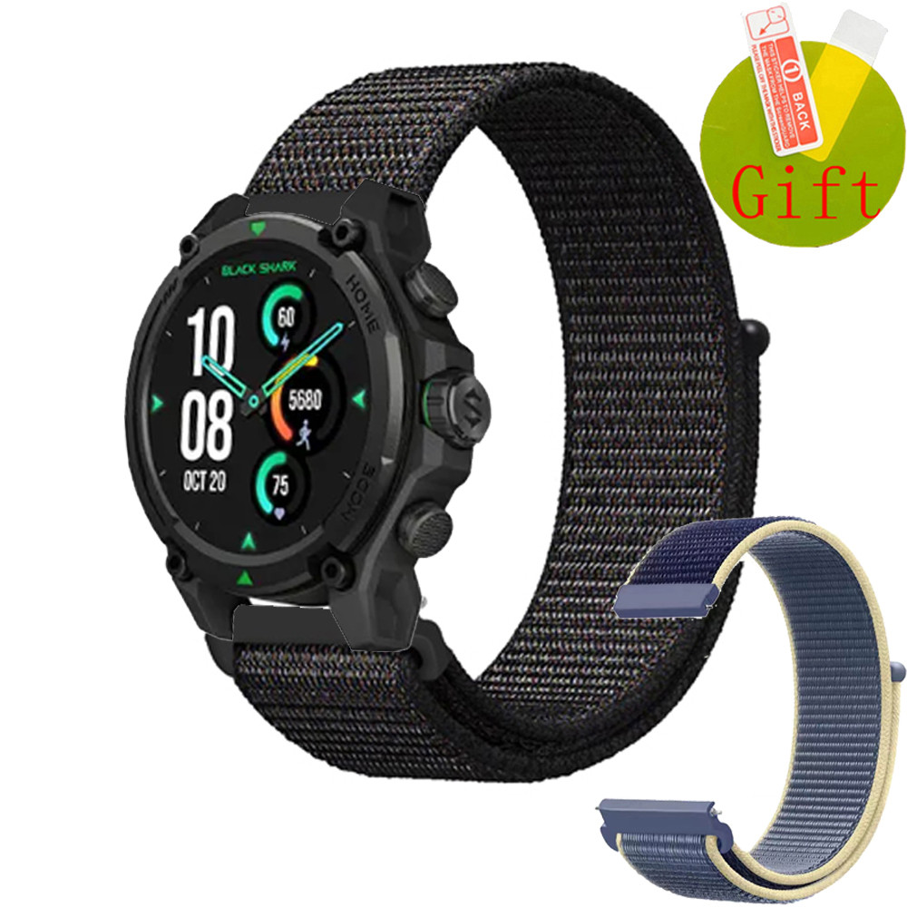 ฟิล์ม สาย Black Shark GS3 Sport ยกีฬาไนลอน Loop Band สําหรับ Black Shark S1 Classic Pro สมาร์ทวอท์ชป