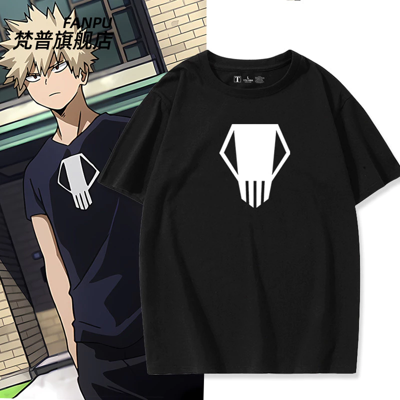 เสื้อยืดลายอนิเมะ My Hero Academia สไตล์เหมือน BAKUGO KATSUKI สำหรับท่านชายและหญิง แขนสั้นใส่ง่าย