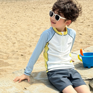 ชุดว่ายน้ำเด็กผู้ชายสไตล์ใหม่ แขนยาว เหมาะสำหรับฤดูร้อน แบบส…