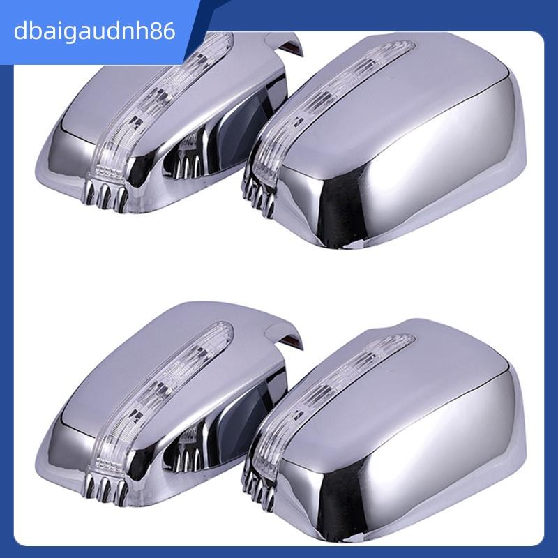 READY STOCK4x ผ้าคลุมกระจกมองข้างรถยนต์พร้อม LED สําหรับ Triton L200 2005-2014 Sport 2011