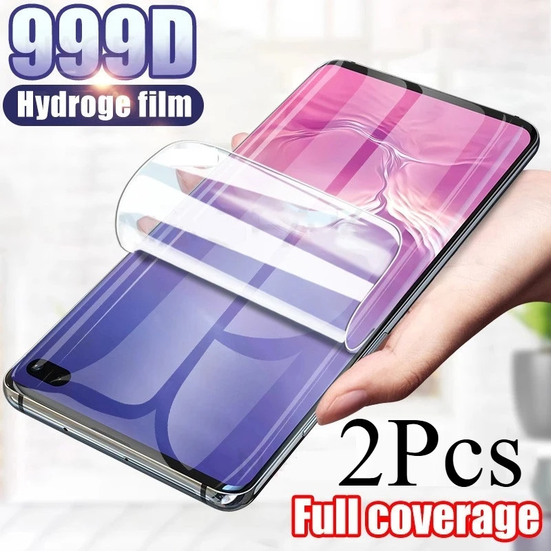 2PCS Full Cover Hydrogel ฟิล์มสําหรับ BLU Bold N1 N2 N3 C7 C7X F91 F92e S91 Pro ป้องกันหน้าจอไม่แก้ว