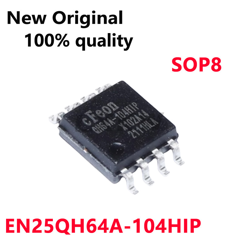 5/PCS ใหม่ EN25QH64A-104HIP QH64A-104HIP SOP8 64Mbit 8MB แฟลชหน่วยความจําชิปในสต็อก