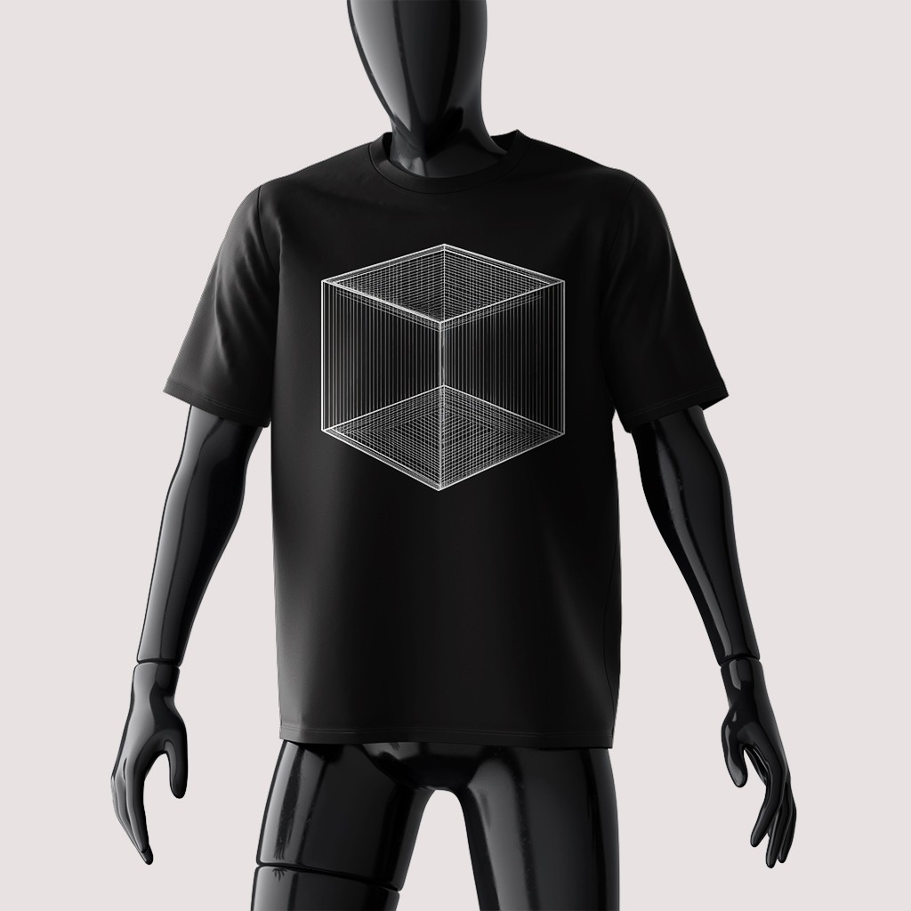 จัดส่ง 24 ชั่วโมง 100% Design 3D Wireframe Cube - DM0977