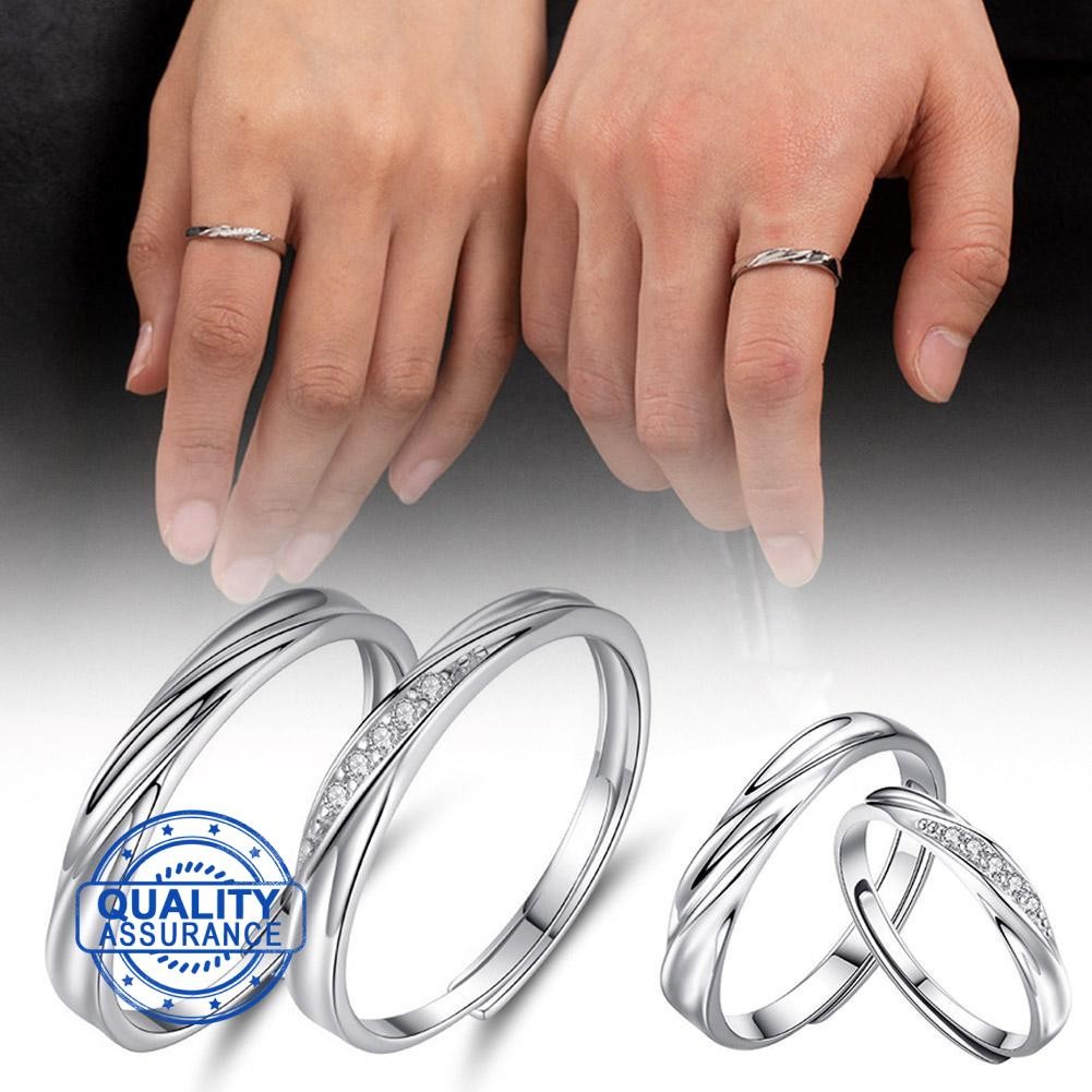 APWDCS Forever Love แหวนคู่ Ins Niche Design แหวนคู่สําหรับผู้ชายและผู้หญิงวันวาเลนไทน์ P5b4 APWDCS