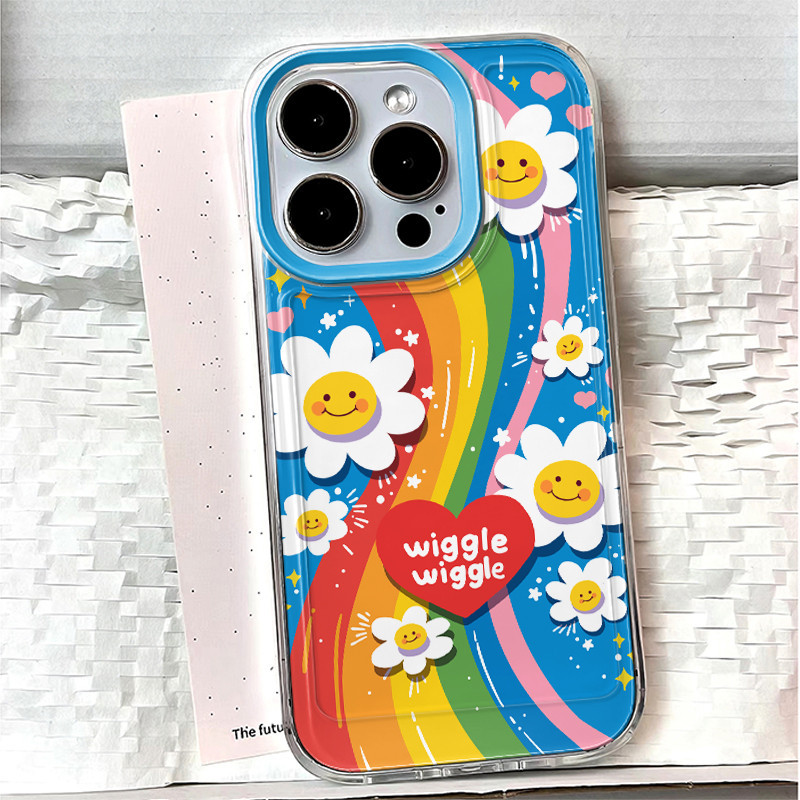 💫SUN💫น่ารักลูกแมวลูกสุนัขเข้ากันได้เคสไอโฟน 16 11 Pro Max 14 12 13 Pro Max XS XR X Max 7 15 14 8 Plus ใบหน้ายิ้มแย้ม - รูปที่ 4
