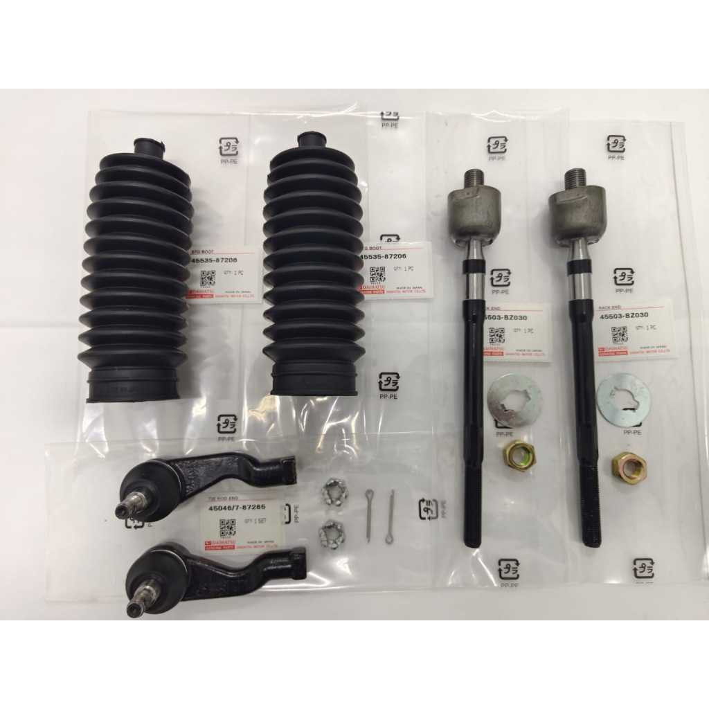 100% DAIHATSU PERODUA KELISA KENARI VIVA TIE ROD END/TRACK END/STEERING BOOT COVER BUATAN JAPAN