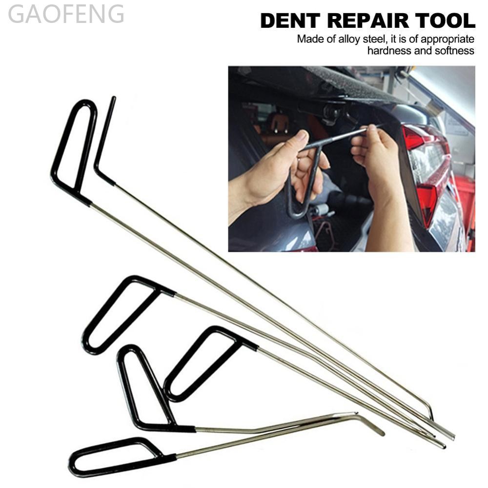 GAOFENG 6 ชิ้นสแตนเลสรถ Dent Hook Rods Paintless Dent Repair Hail Remover Hooks Rods ชุด Auto Body D