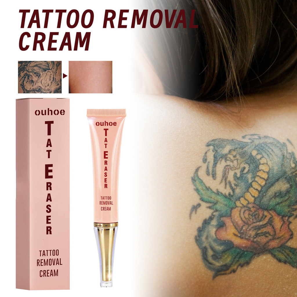 OUHOE รอยสักทําความสะอาดเอสเซ้นส์บาล์มไลท์เทนนิ่งรอยสักล้างคิ้วทําความสะอาดผิวกายบาล์ม