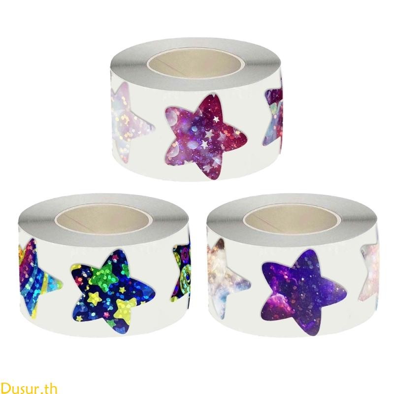 500Pcs/Roll Starry Star Stickers Adhesive Glitter Stickers Kids Reward Labels