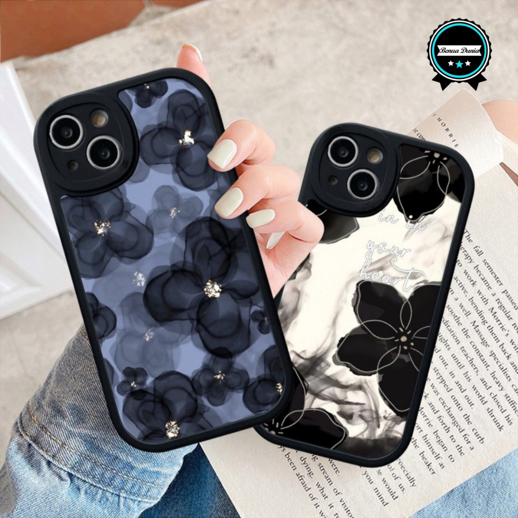SS831 SILICONE SOFT CASE SOFTCASE CASING LUXURY FLORAL CASE สําหรับ OPPO A54 A55 A71 F1 A74 A95 A83 
