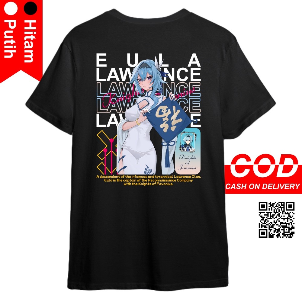 WHITE QUEEN - เสื้อยืด EULA GENSHIN IMPACT - GENSHIN IMPACT EULA LAWRENCE
