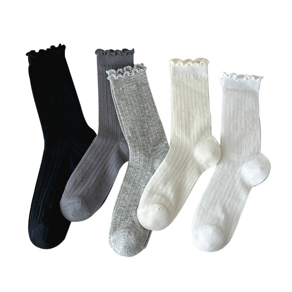 ถุงเท้าตาข่ายลายลูกไม้ สไตล์ Lolita สำหรับ 여성 ระบายอากาศได้ดีและมีความเบาบาง - รูปที่ 2