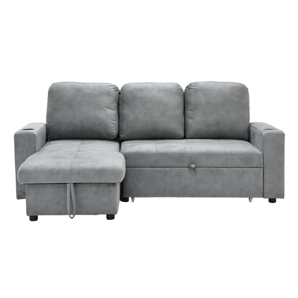 SB Design Square โซฟาเข้ามุมซ้าย รุ่น Reindeer สีเทา (210x166x94 ซม.)  แบรนด์ SB DESIGN SQUARE