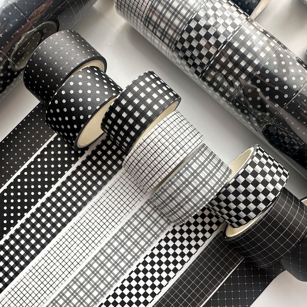 ตาราง Washi เทปลายสก๊อตตกแต่งเทปสําหรับ Journals Planners Scrapbooking ห่อของขวัญ DIY งานฝีมือ