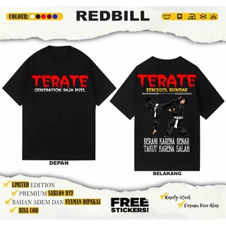 Kaos PSHT Terate Senggol Bundas Berani Karena Benar Sablon DTF By Redbil AB4