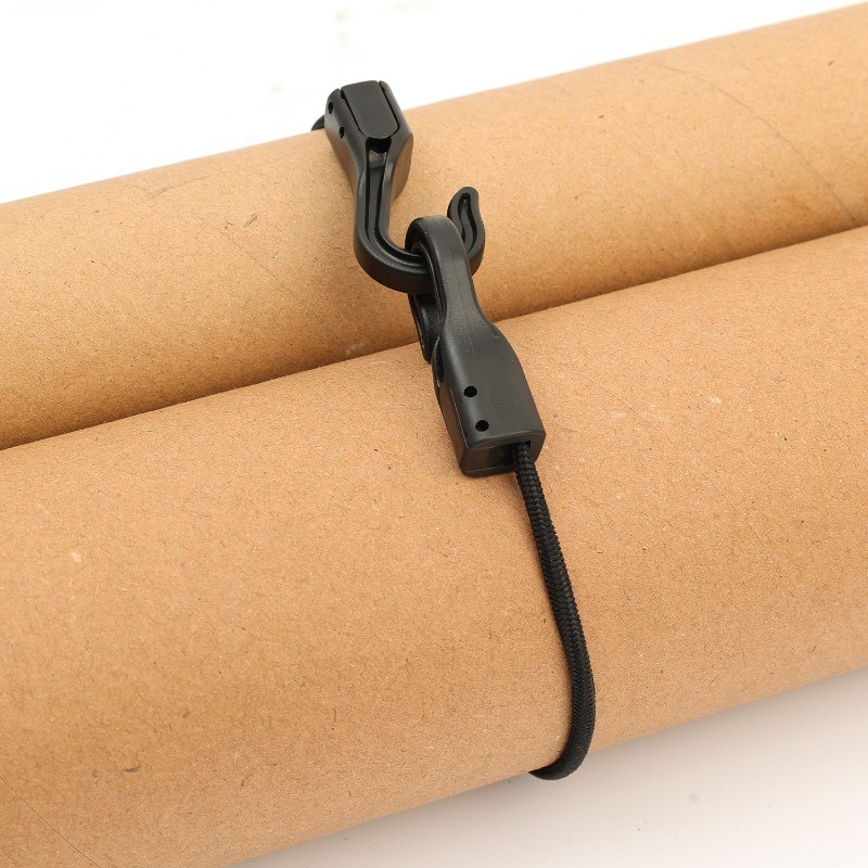 สายบันจี้จัมสำหรับงานหนัก เชือกยางยืดดูดซับแรงกระแทกพร้อมตะขอพลาสติก UV resistant สำหรับการเดินทางและเครื่องมือแคมป์ปิ้ง - รูปที่ 4