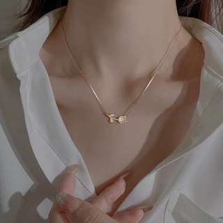สร้อยคอทิวลิปรุ่นใหม่ จี้เกาหลีสไตล์แฟชั่น สร้อยคอกระดูกไหปลาร้าสตรี เครื่องประดับของขวัญวันเกิด