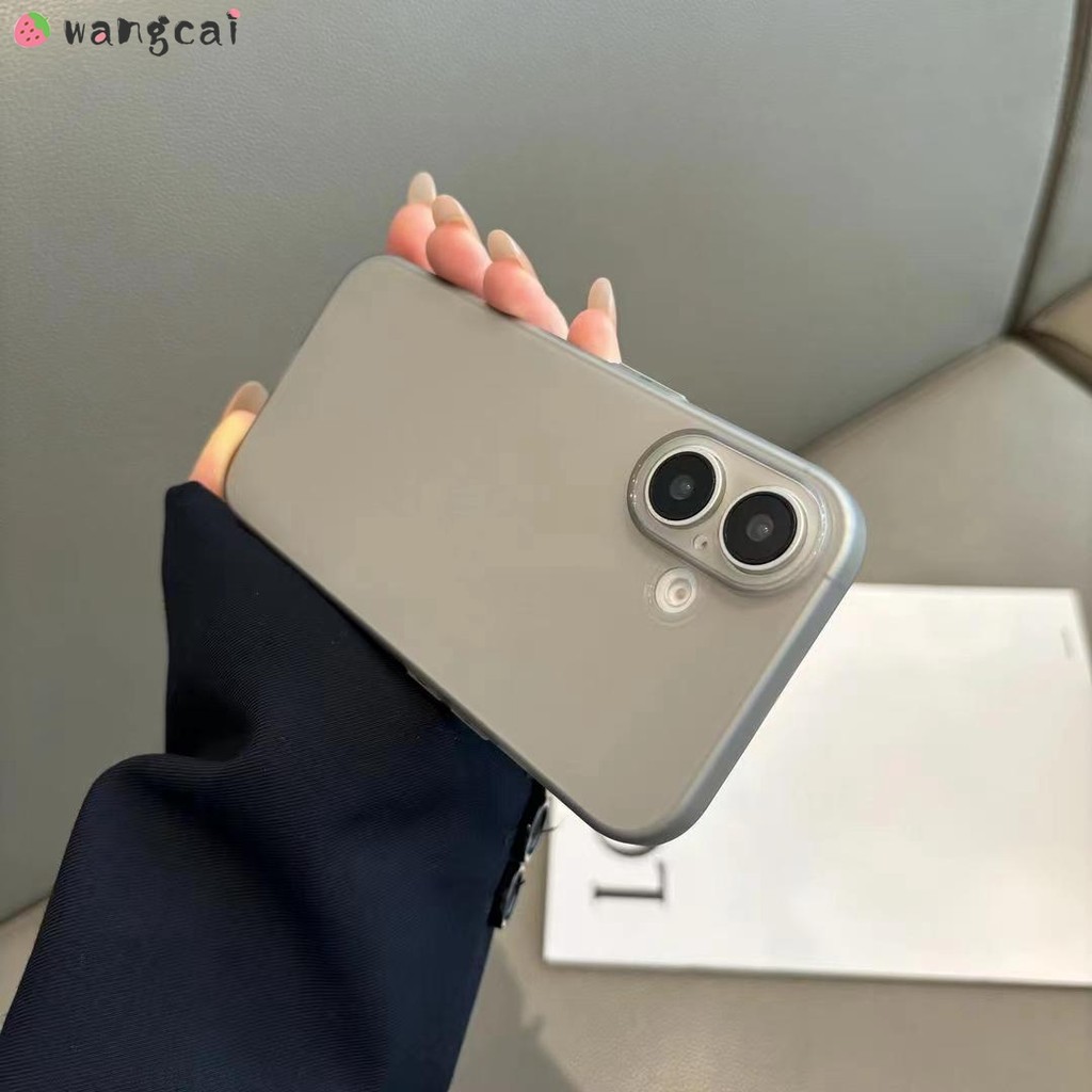 สําหรับ Vivo S30 X200 FE X200 Ultra Pro Mini X200s Y200 GT VivoX200 เคสโทรศัพท์ Simple สีเทาสีดําโปร่งแสง Matte Frosted Clear ธุรกิจโปร่งใส Soft Casing Cases กรณีปกหลัง