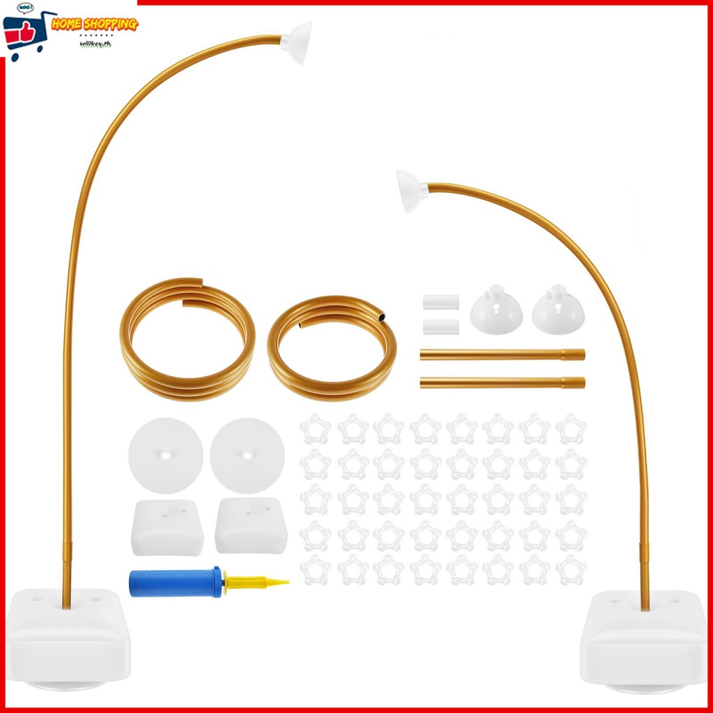 Balloon Arch Kit 8.2ft 5ft DIY บอลลูน Arch สนับสนุนฐานคลิปบอลลูนยืดหยุ่นคอลัมน์ชุด SHOPTKC8809