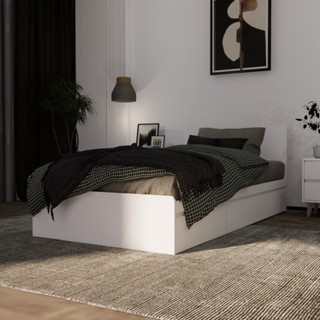 Looms เตียงนอน ขนาด 3.5 ฟุต รุ่น PERCY สีขาว (110x203x80 ซม.…