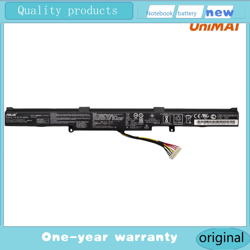 แบตเตอรี่ a41n1611สำหรับ ASUS ROG fx553vd fx753vd gl553vd gl753vd fx553 gl553 fx753 best