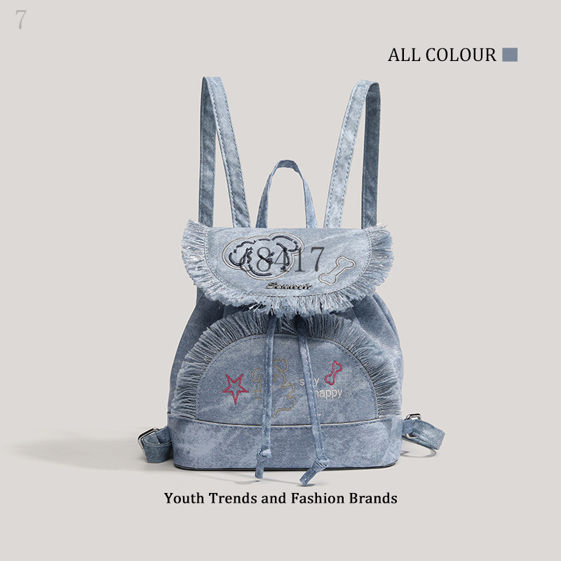 กระเป๋าเป้สะพายหลัง CHARHP & KEJNT สไตล์ Preppy สำหรับการเดินทาง มีดีไซน์.Multi-Element ทันสมัย