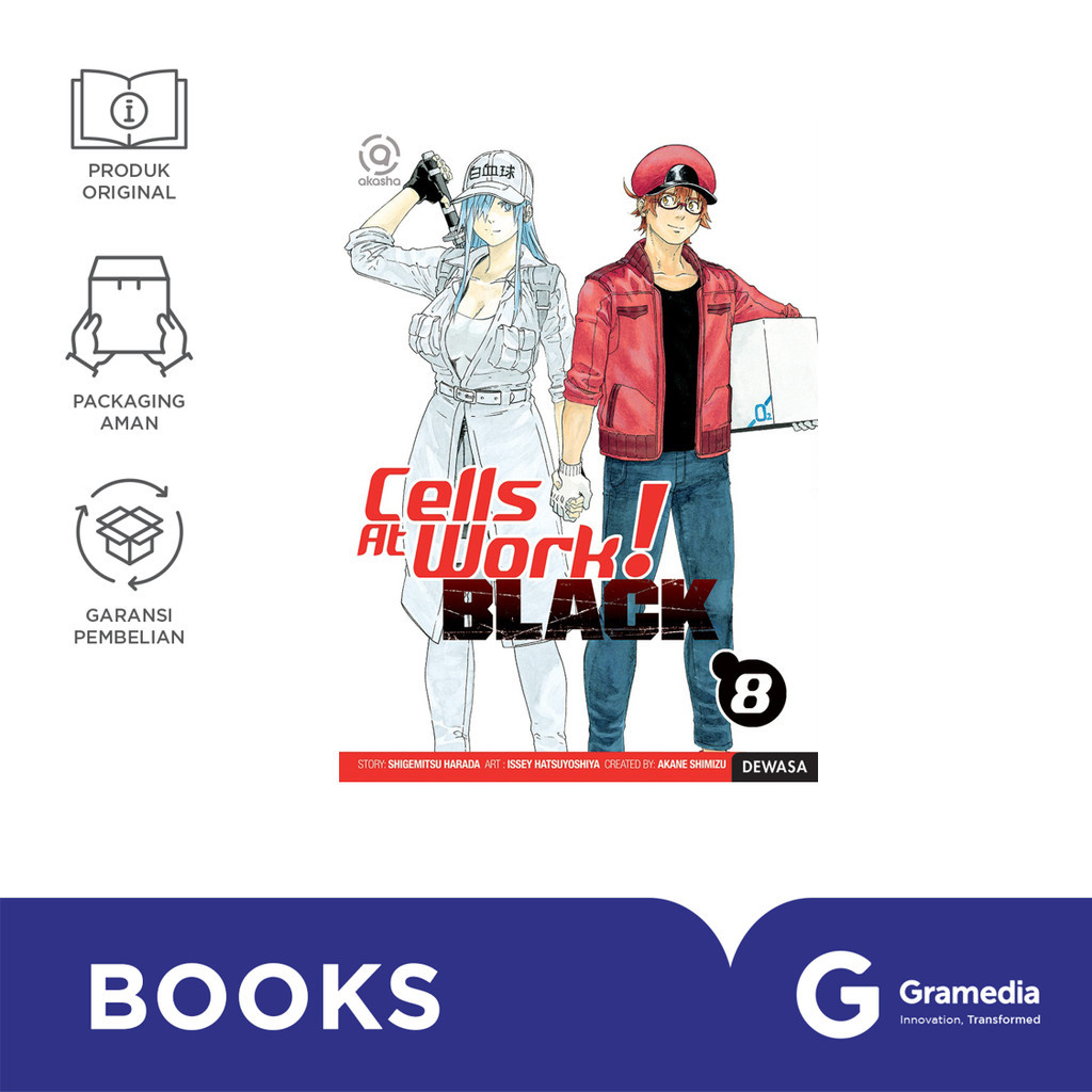 Gramedia Surabaya - Akasha : Cells At Work Black 08
