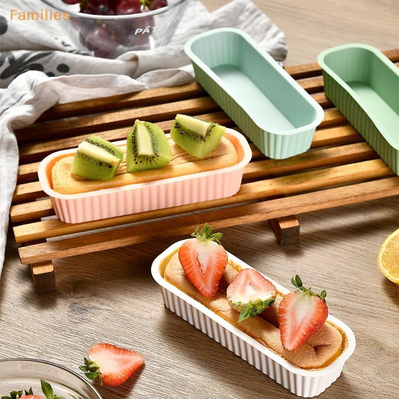 Families> 1 ชิ้นซิลิโคนแม่พิมพ์เค้กสี่เหลี่ยม DIY ถาดขนมปังกระทะเค้กขนมปังปิ้งแพนเค้ก Moulds แม่พิมพ์อบเครื่องมืออย่างดี