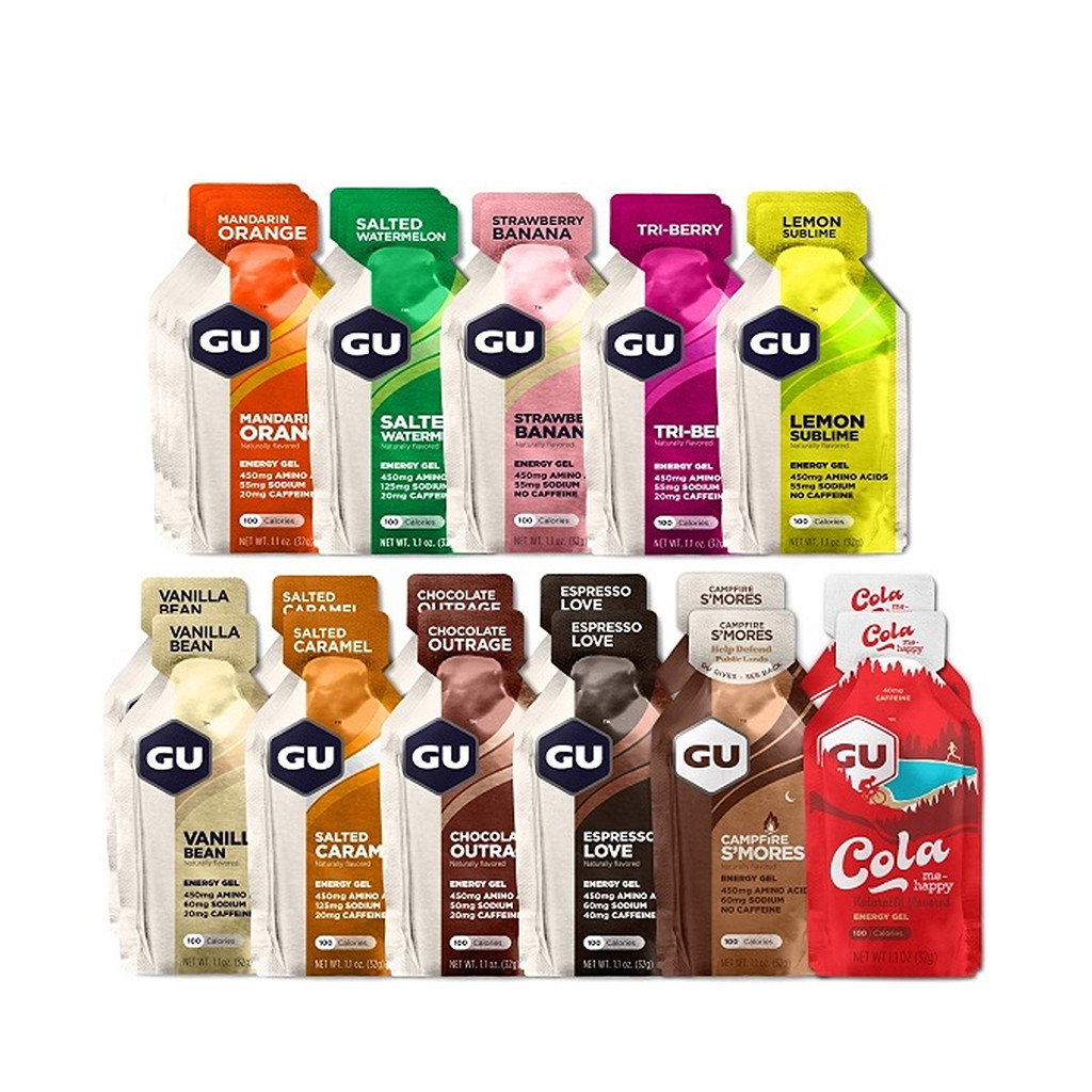 GU Energy Running Energy Gel อาหารเสริมพลังงานและอิเล็กโทรไลต์ทันที GU Running Gel Trail ขี่จักรยานฟ