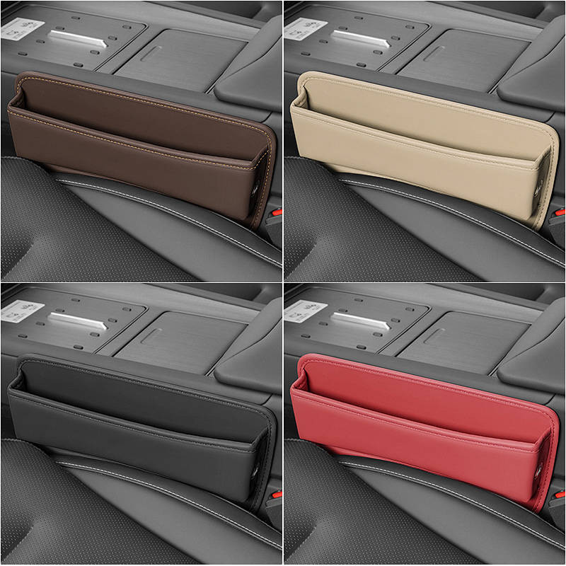 【Ready Stock】 Car Storage Box of Leather Seat Gap Storage Box Car Gap High-Grade Storage Bag Tidy Ca