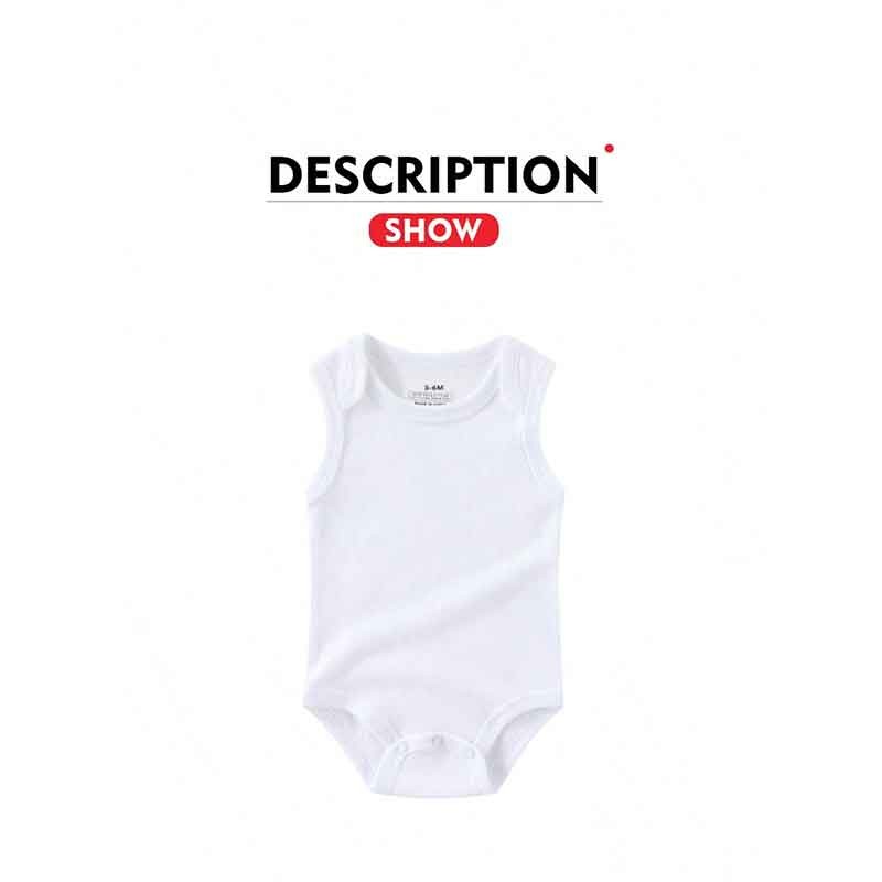 บอดี้สูทแขนกุดสำหรับเด็กสาว สไตล์แฟชั่นสีทึบ วัสดุนุ่ม สบายในฤดูร้อน - รูปที่ 3