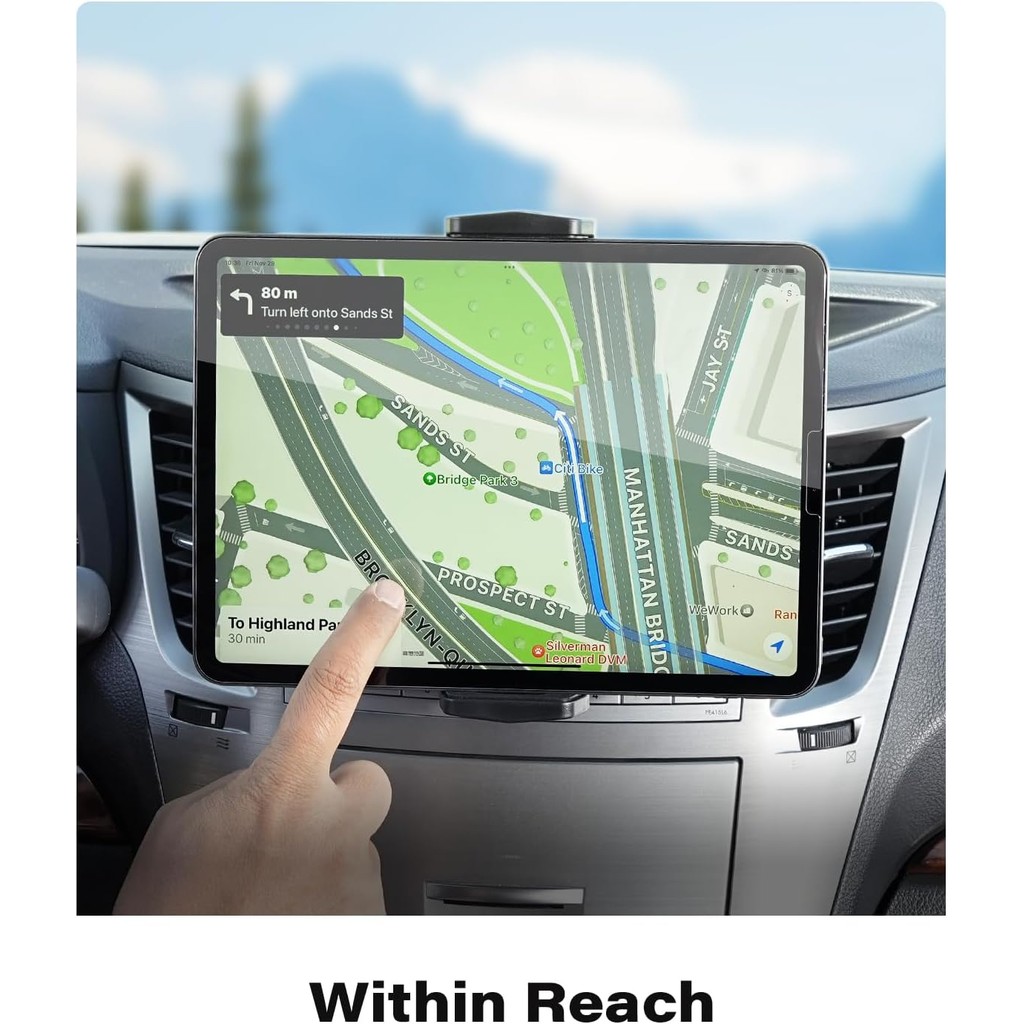 APPS2Car ที่วางโทรศัพท์ในรถยนต์iPadผู้ถือซีดีรถแท็บเล็ตMount 2-in-1 Universal 4.7-13" สําหรับiPad Pr