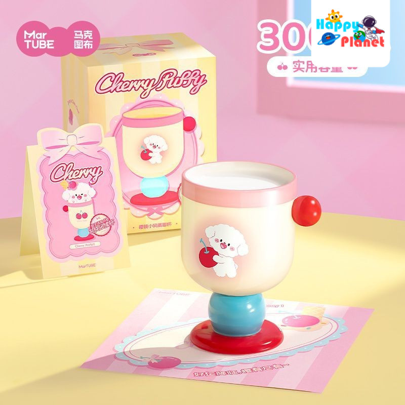 ร้อนขายของแท้แก้วเนื้อผ้าเชอร์รี่ลูกสุนัขอบอุ่นIglooกระติกน้ําร้อนถ้วยของขวัญกล่องคู่ของขวัญวันเกิดส