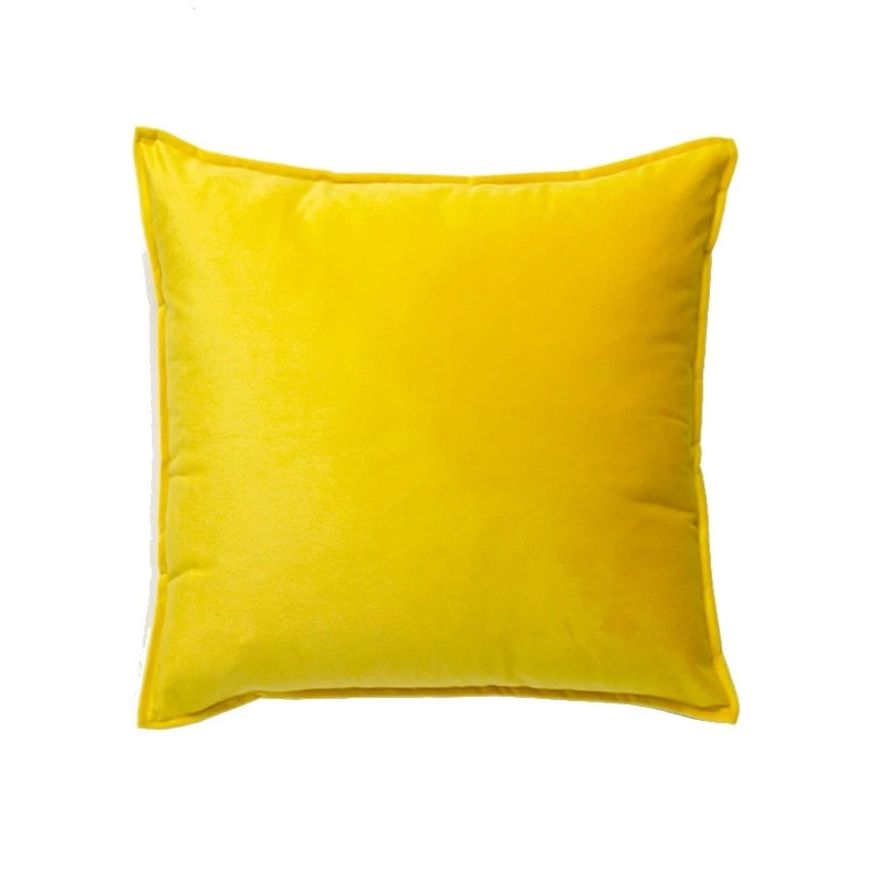 ปลอกหมอนอิงกํามะหยี่ 45x45 ซม. สีดํา สีเหลือง สไตล์นอร์ดิก ตกแต่งบ้าน thumbnail 4