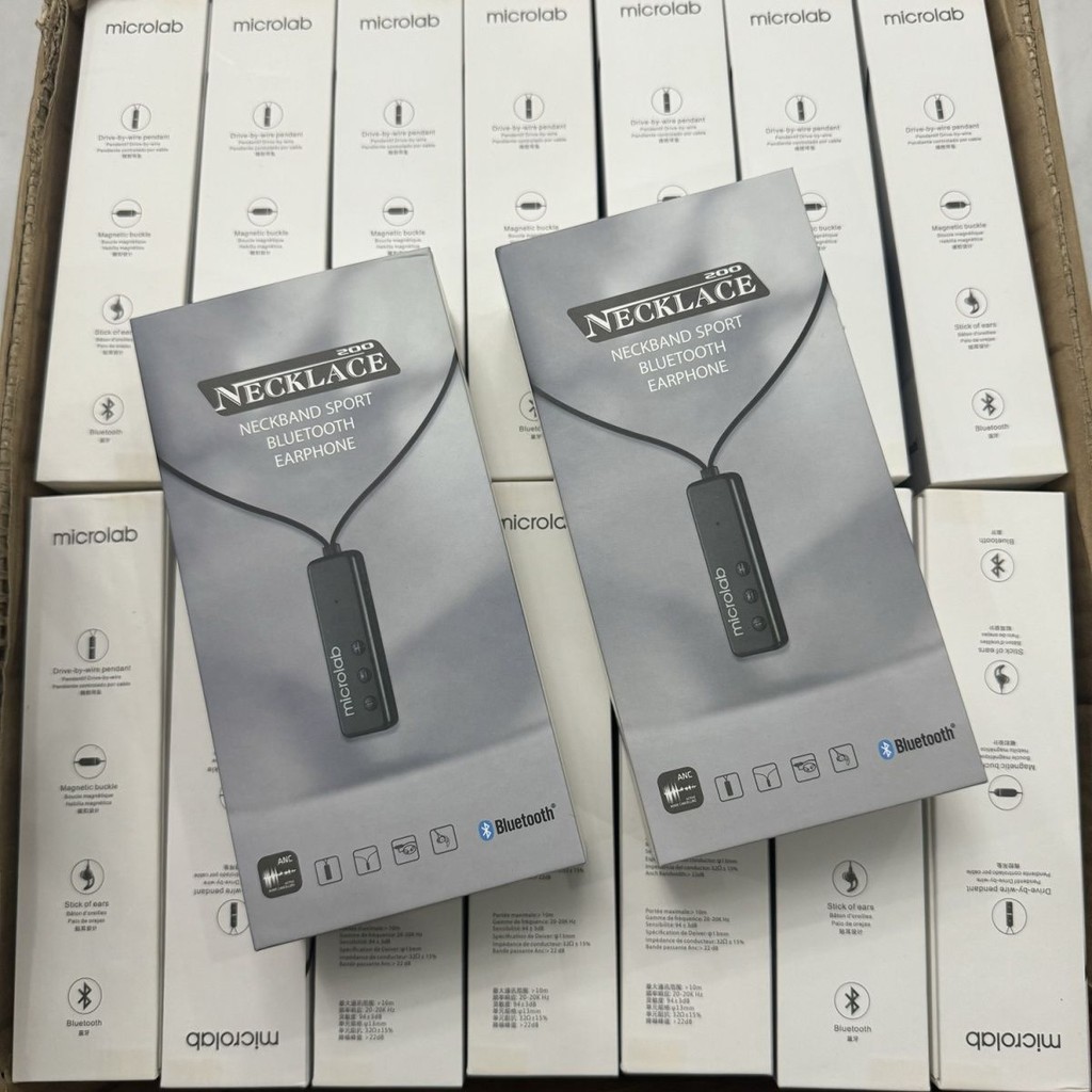 หูฟังบลูทูธตัดเสียงรบกวน 325 แบบสร้อยคอ 200 หูฟังแบบคล้องคอ ANC ตัดเสียงรบกวนแบบแอคทีฟ แบบใส่ในหู เบ