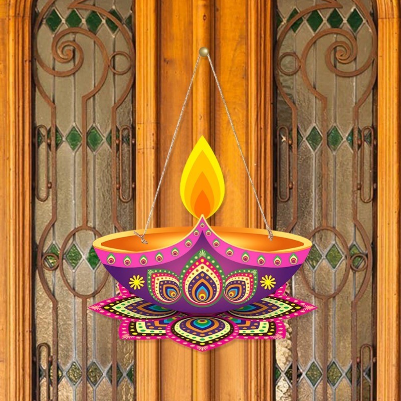 [คลังสินค้าพร้อม] Diwali Festival Party Gift Deepavali Door Hanging Pendants For Deepavali Wall Deco