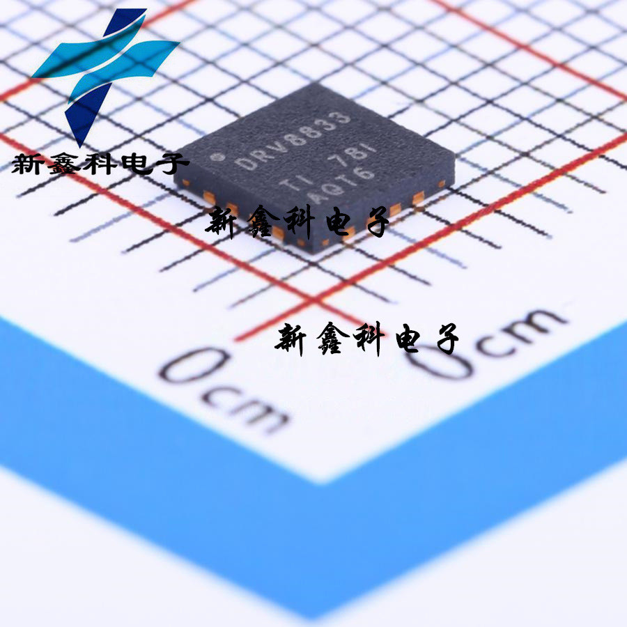 DRV8833RTYR การพิมพ์ผ้าไหม: DRV8833 QFN-16 IC การจัดการพลังงาน