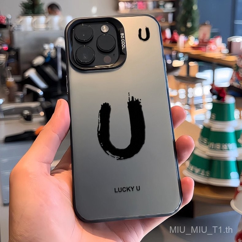 IPhone Phone case17,16,15,14,13,12,11,ProMax Creative Couple Phone Case U Letter Compatible iPhone P