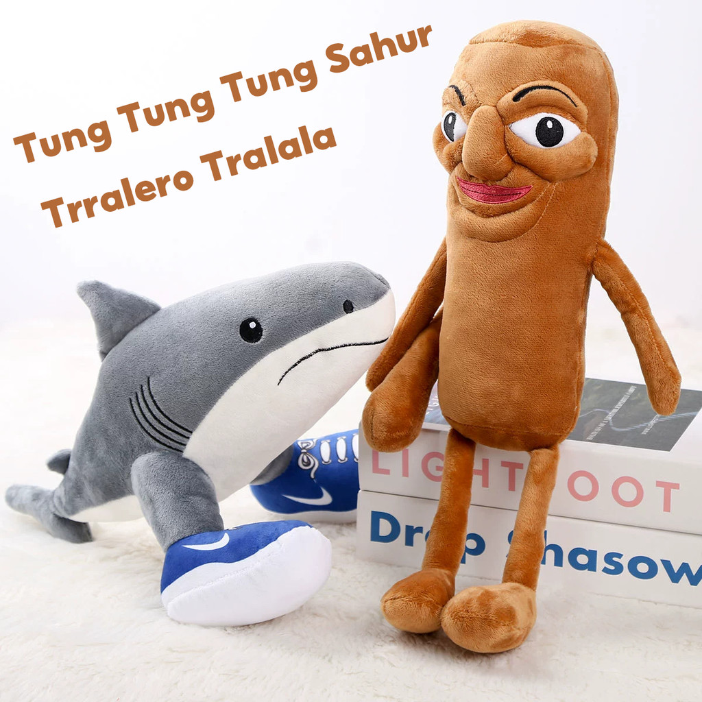 Tung Tung Tung Sahur ตุ๊กตา Trralero Tralala ของเล่นตุ๊กตา ตุ๊กตาฉลามตุ๊กตาสัตว์ของขวัญของเล่น